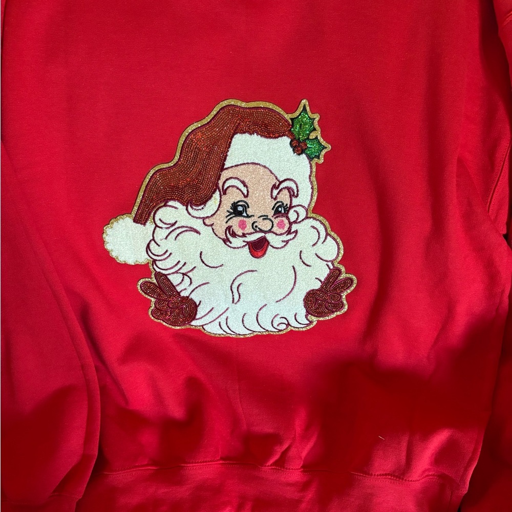Festive Red Santa Sweatshirt